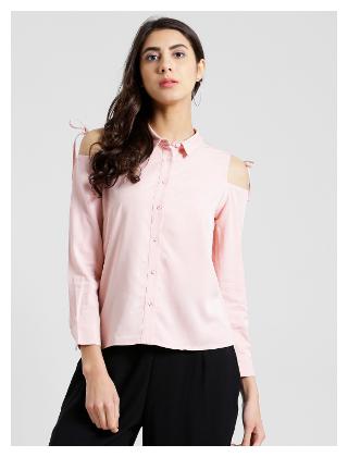 

Zink London Women Geometric Regular top - Pink