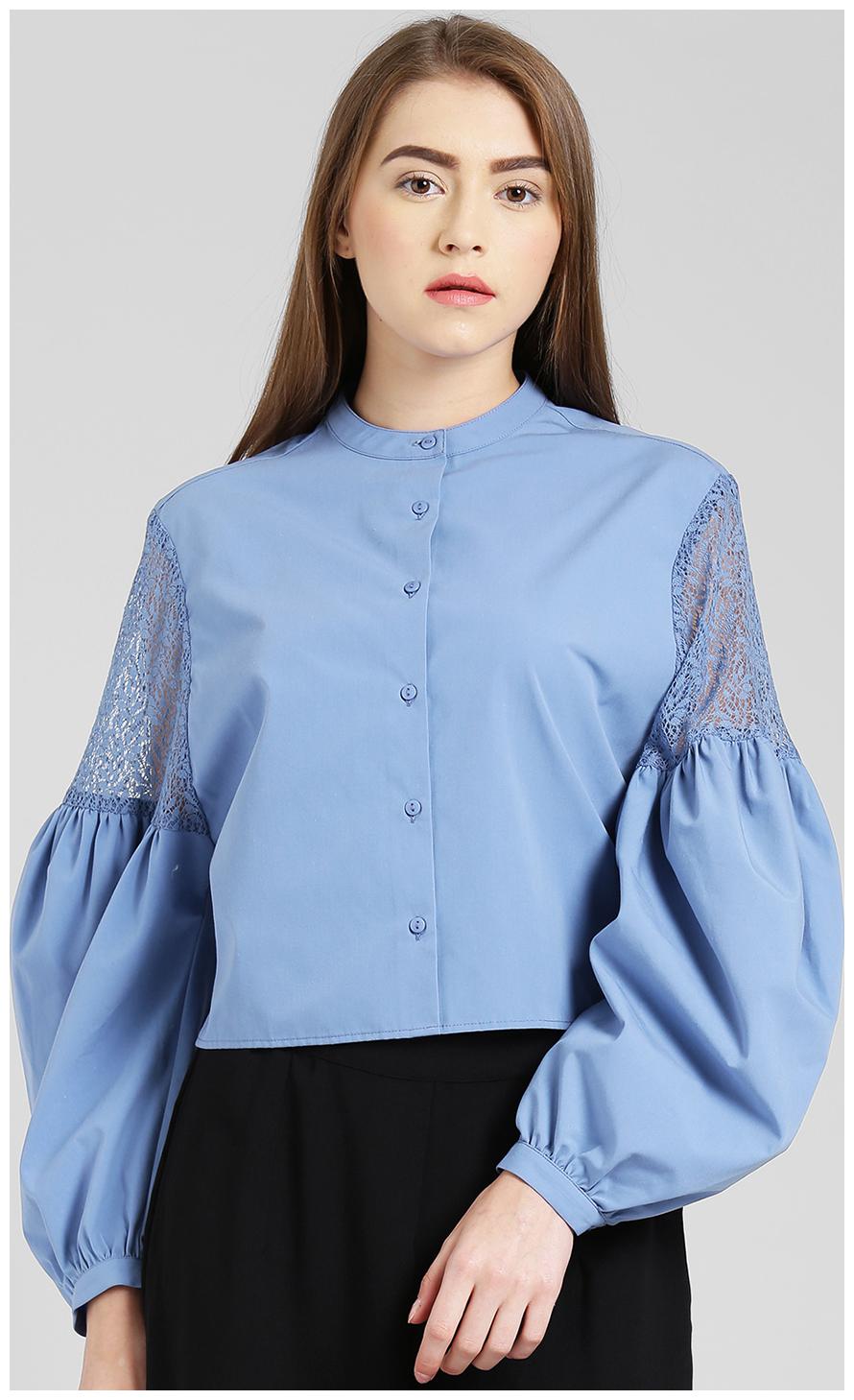 

Zink London Women Solid Regular top - Blue