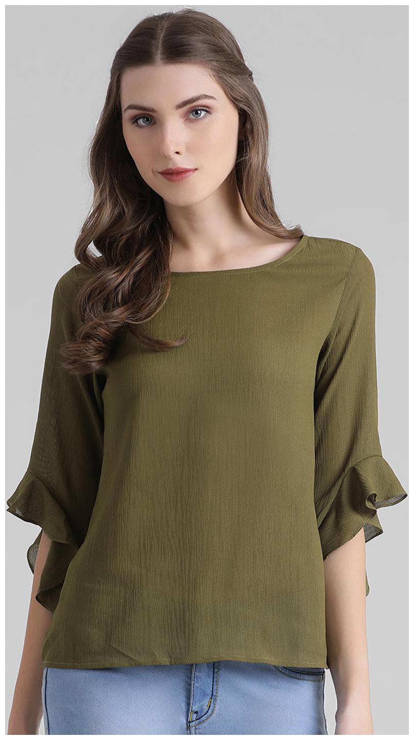 

Zink London Women Solid Regular top - Green