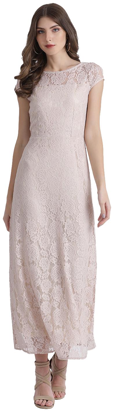 

Zink London Beige Floral Bodycon dress