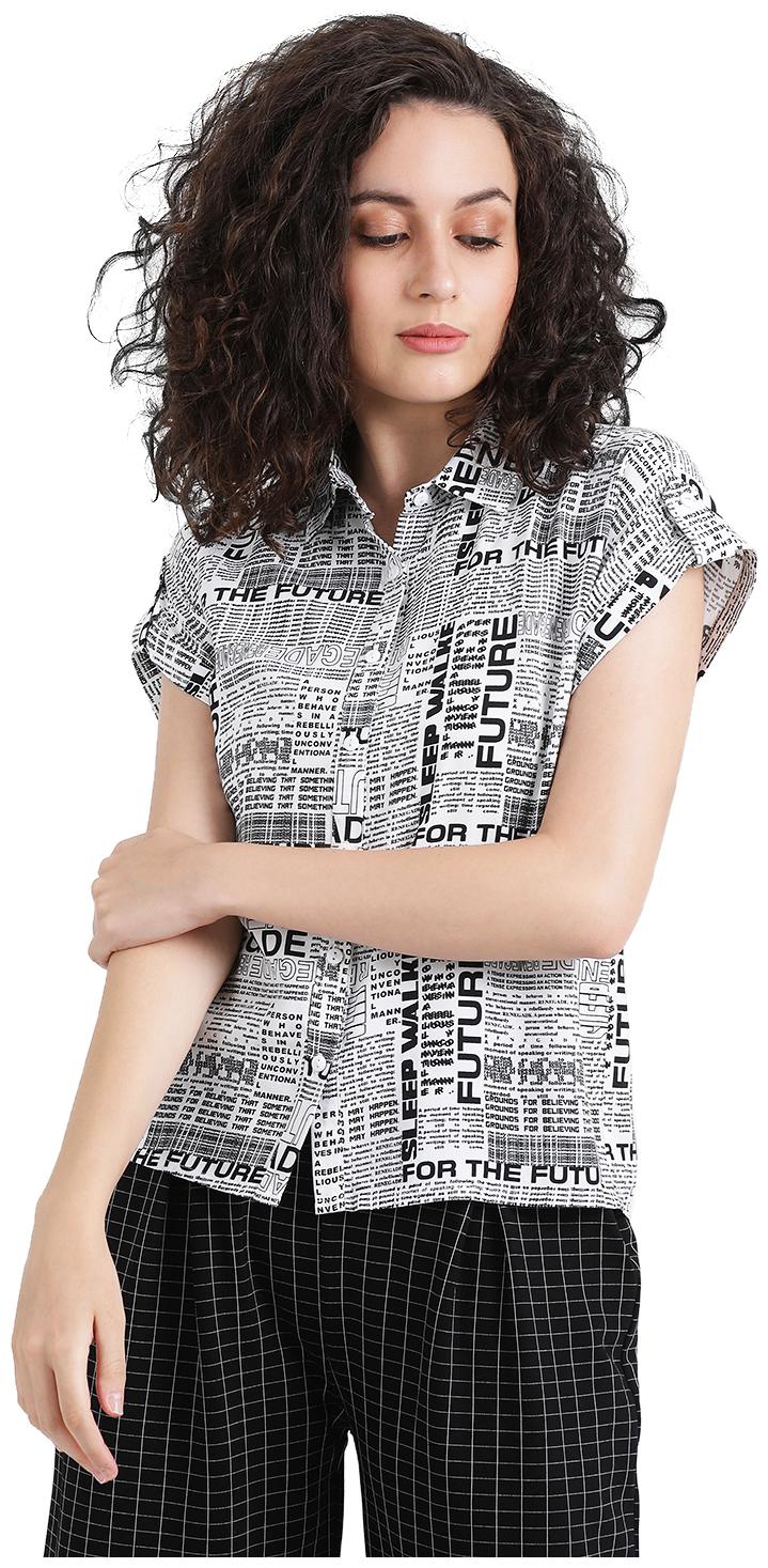 

Zink London Women Printed Regular top - White