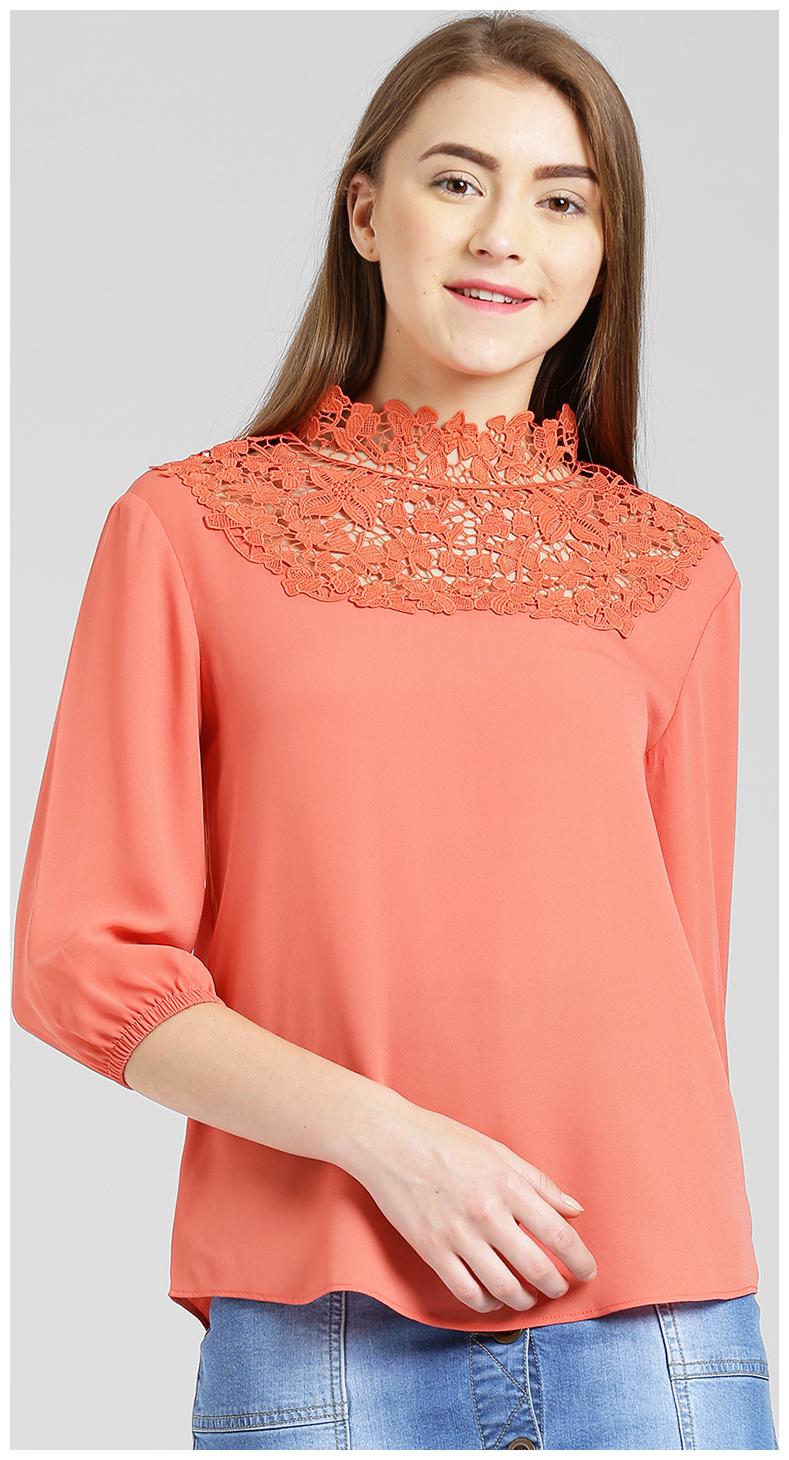 

Zink London Women Solid Regular top - Pink
