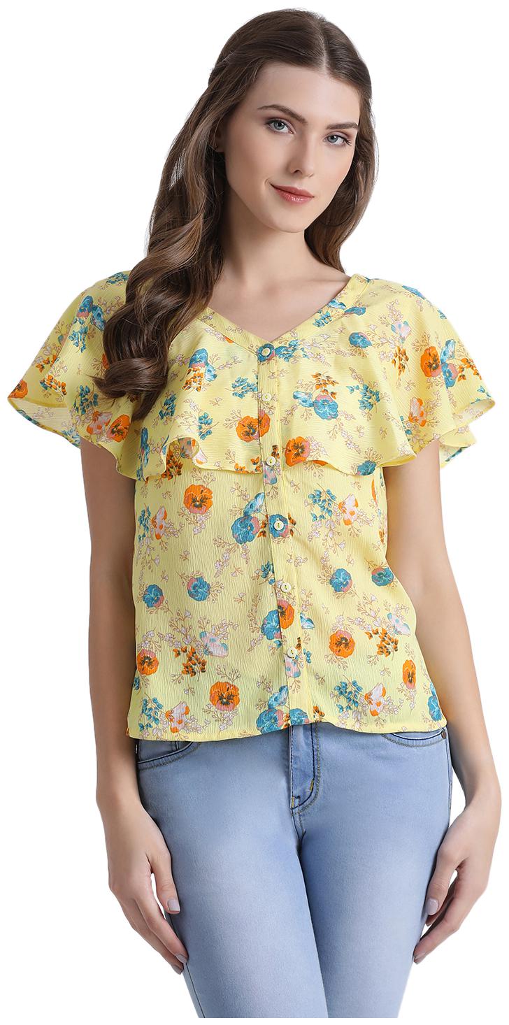 

Zink London Women Printed Shirt style - Yellow
