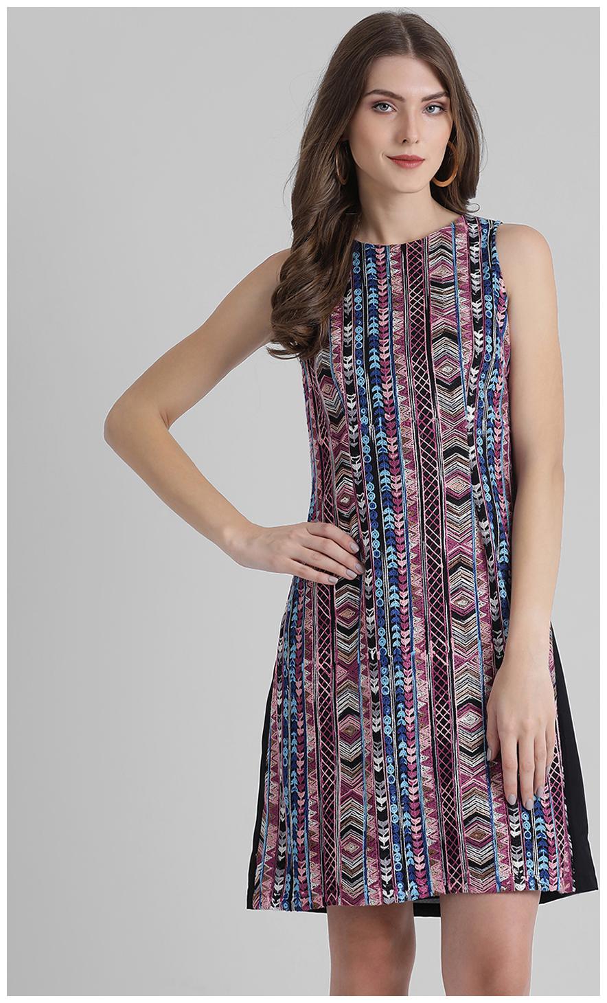 

Zink London Multi Printed A-line dress