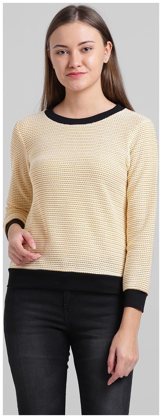 

Zink London Women Self design Regular top - Yellow
