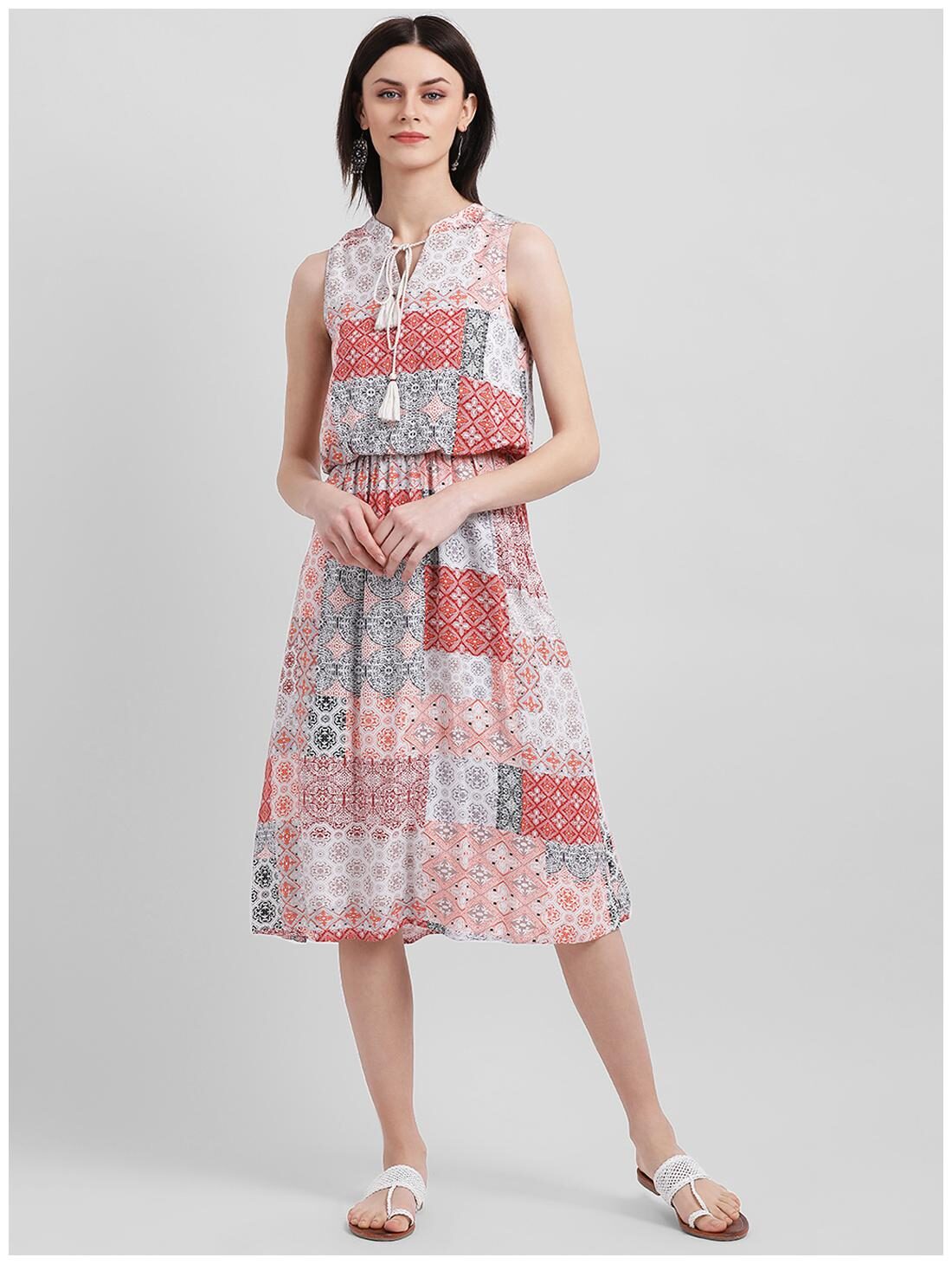 

Zink London Multi Printed Sheath dress