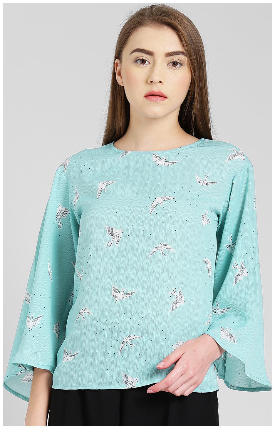 

Zink London Women Printed Regular top - Blue