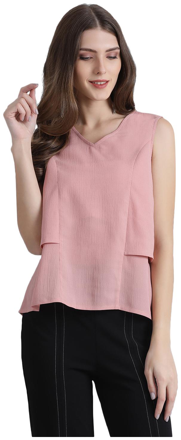 

Zink London Women Solid Regular top - Pink