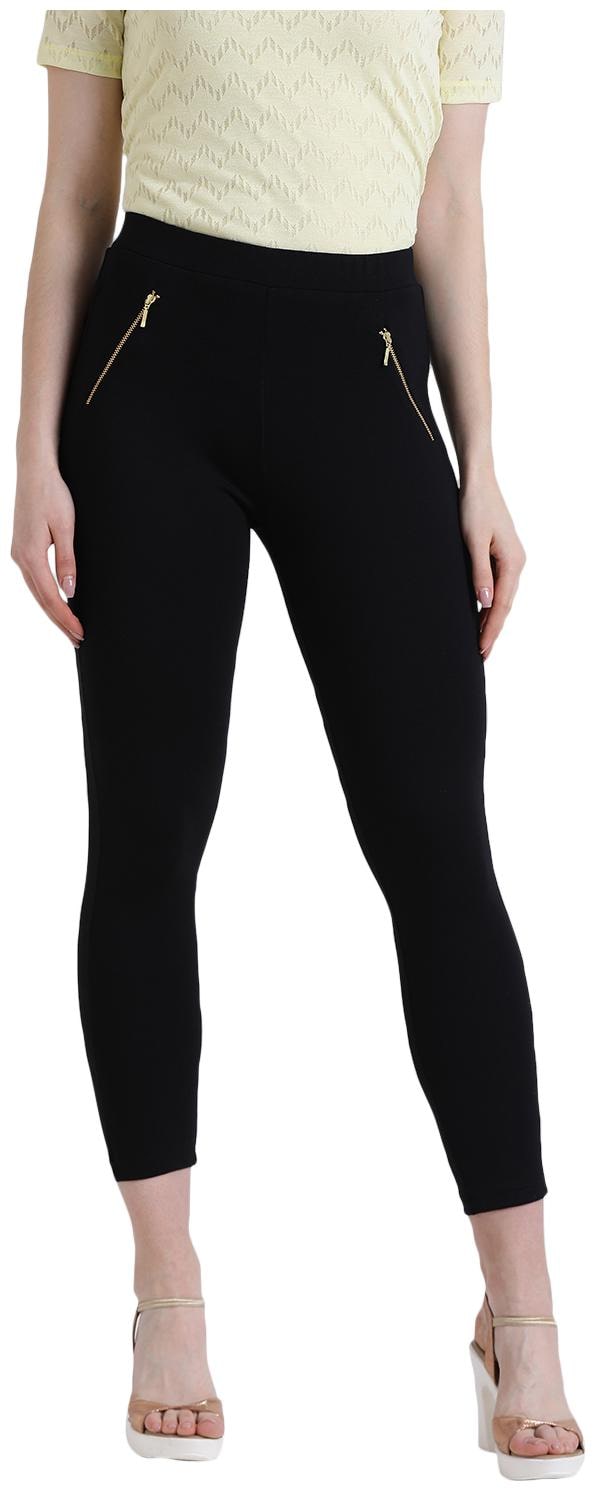 

Zink London Women Black Slim fit Cigarette pants