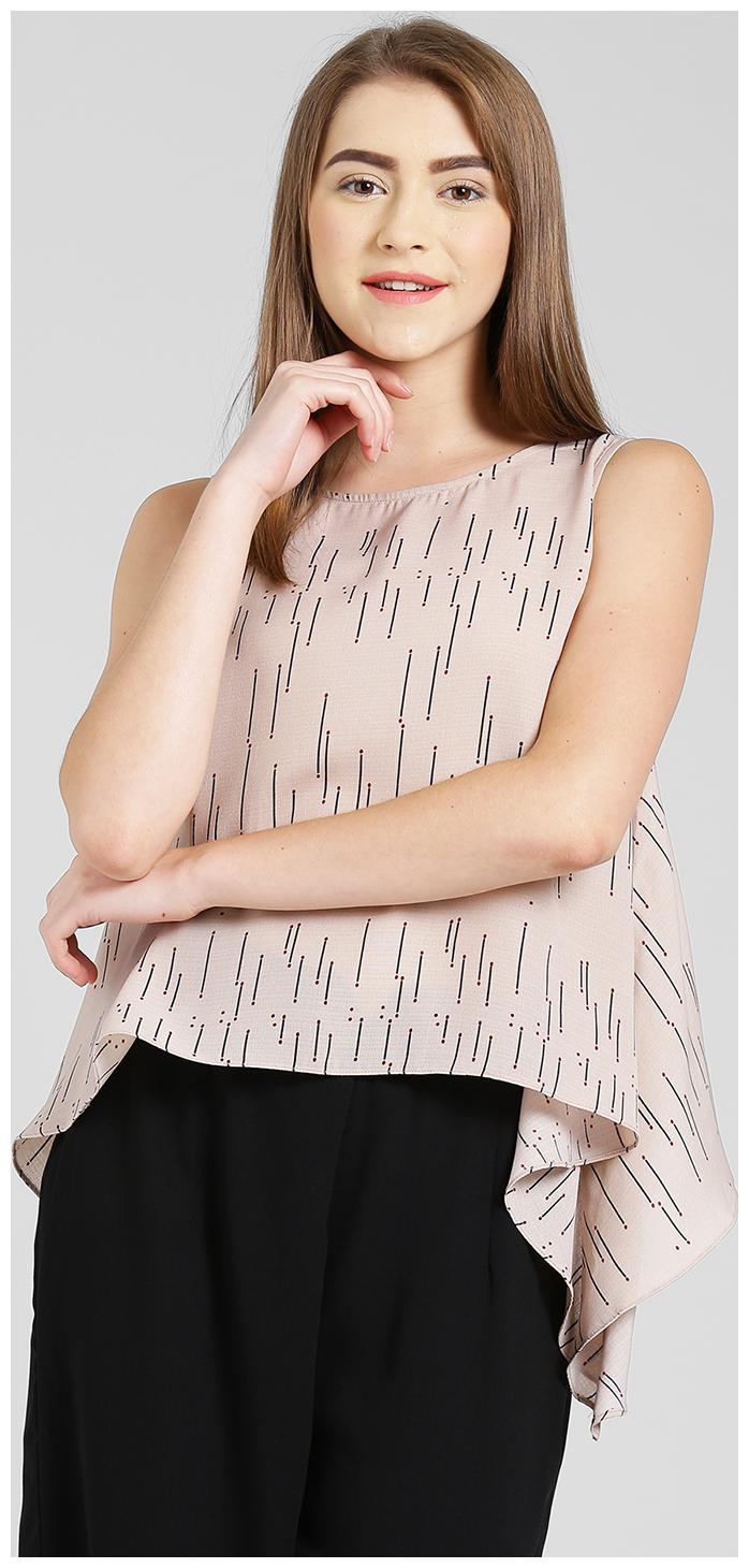 

Zink London Women Printed Regular top - Beige