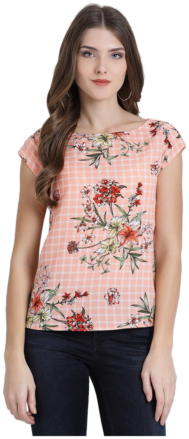 

Zink London Women Printed Regular top - Pink