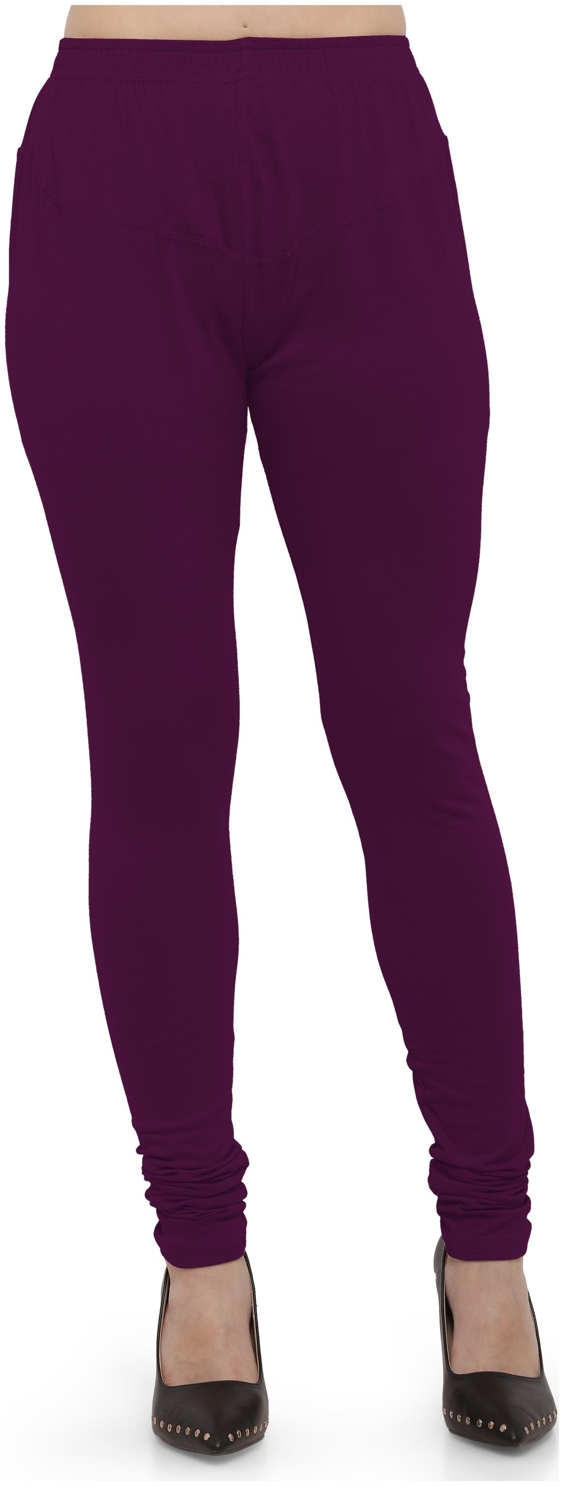 

Ziya Cotton Lycra Wine Leggings