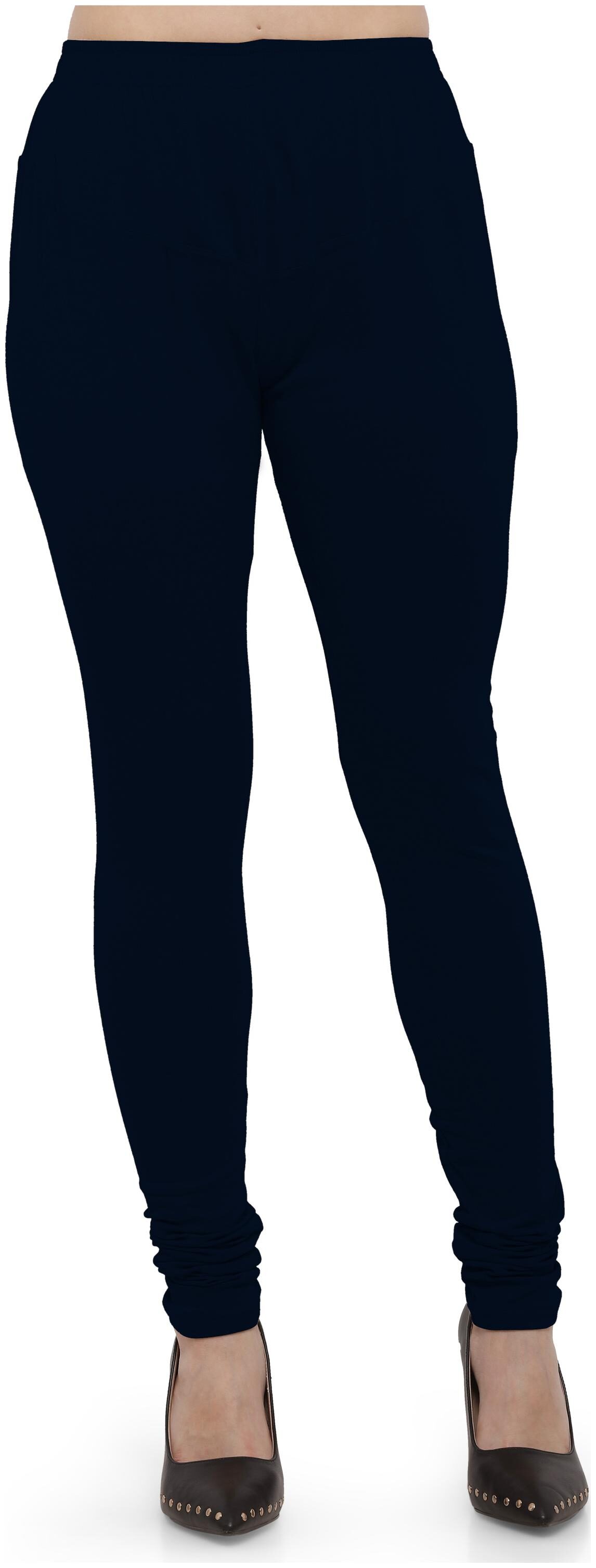 

Ziya Cotton Lycra Navy Blue Leggings