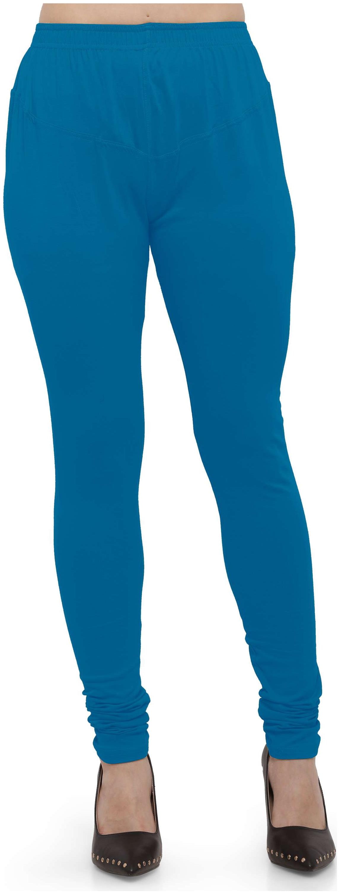

Ziya Cotton Lycra Aqua Leggings