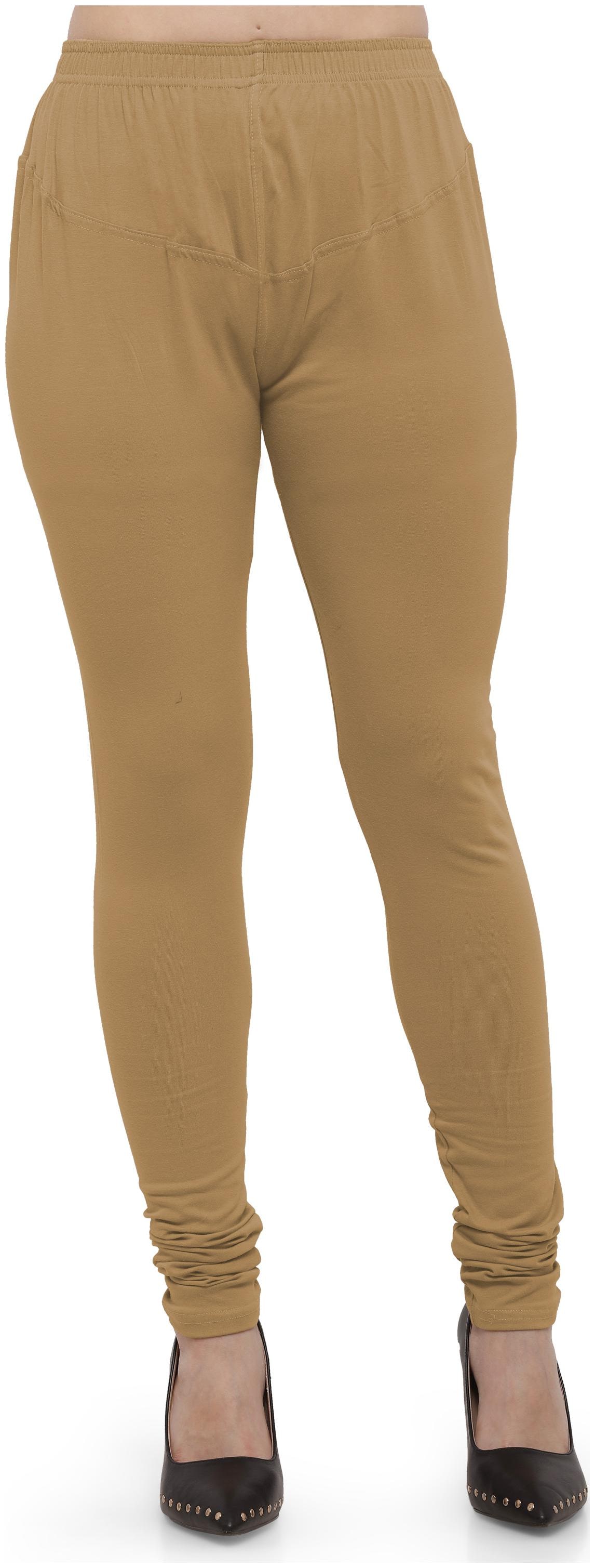 

Ziya Cotton Lycra Gold Leggings