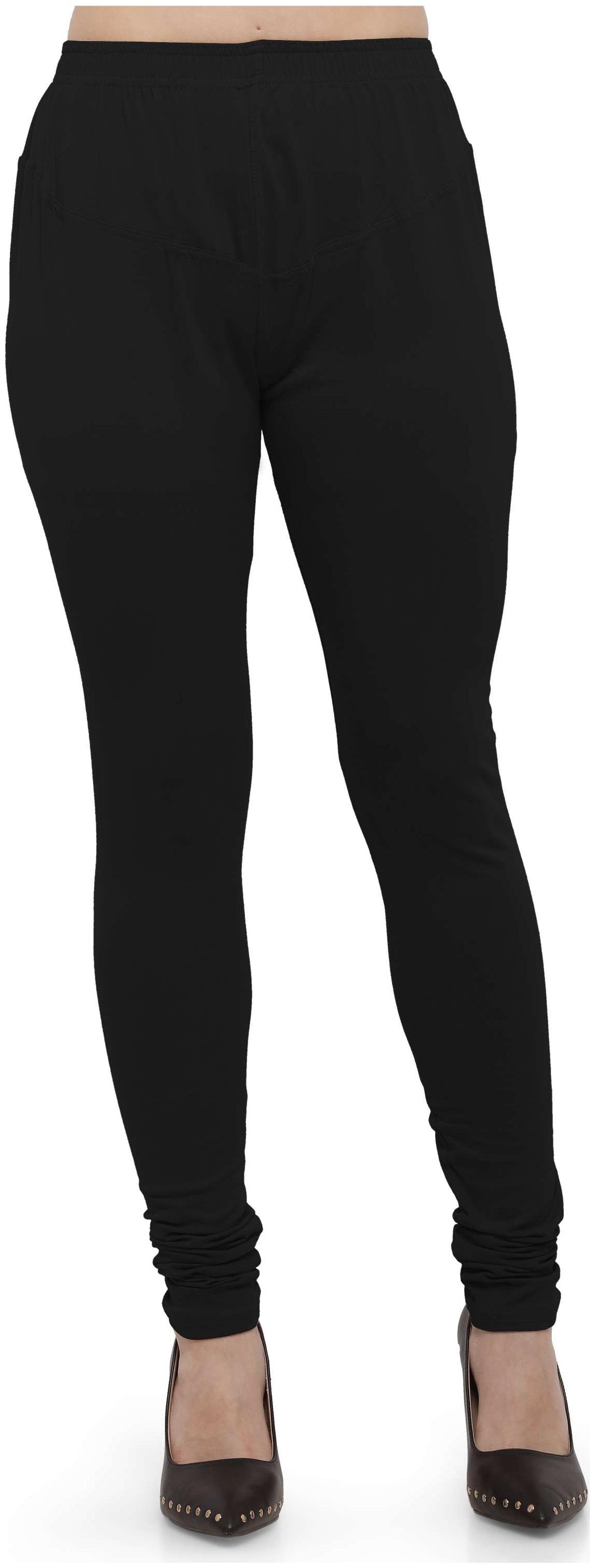 

Ziya Cotton Lycra Black Leggings