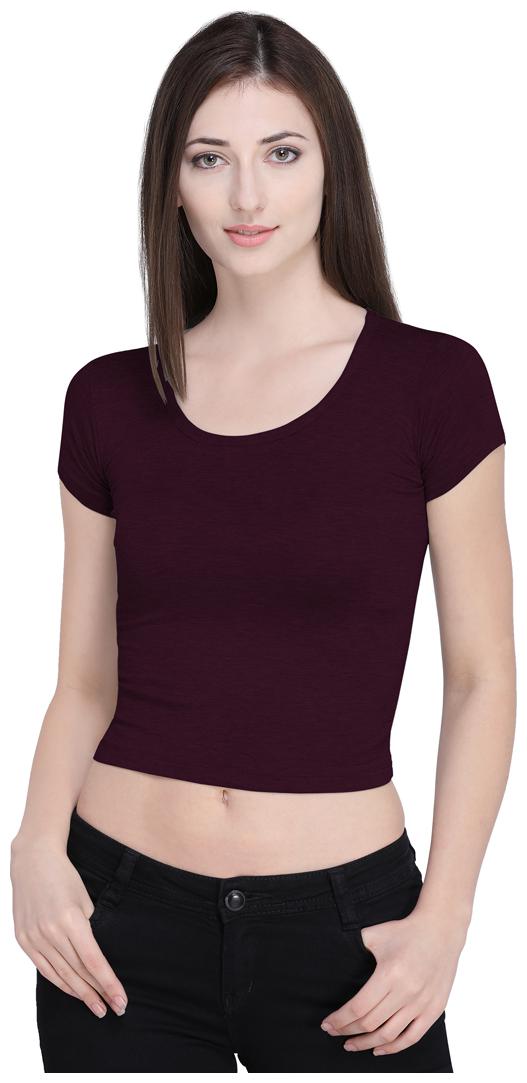

Ziya Women Solid Regular top - Brown
