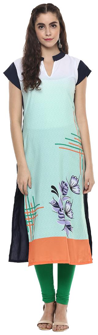 

ZIYAA Women Multi Printed Straight Kurti