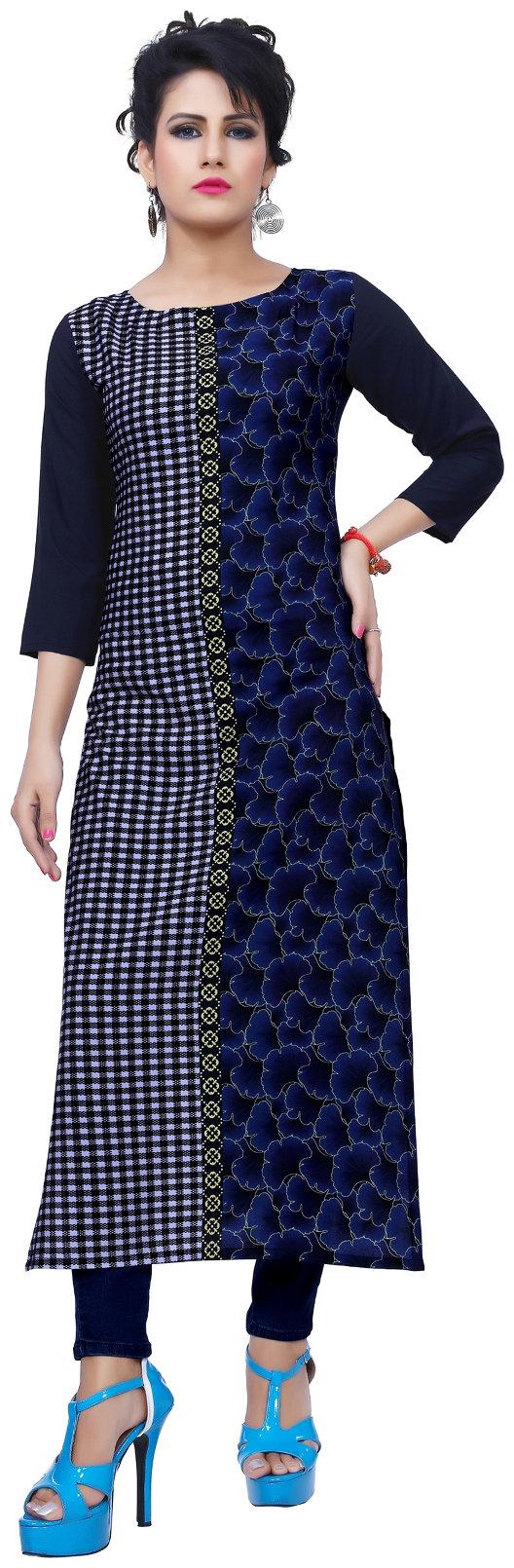 

ZIYAA Women Multi Printed Straight Kurta