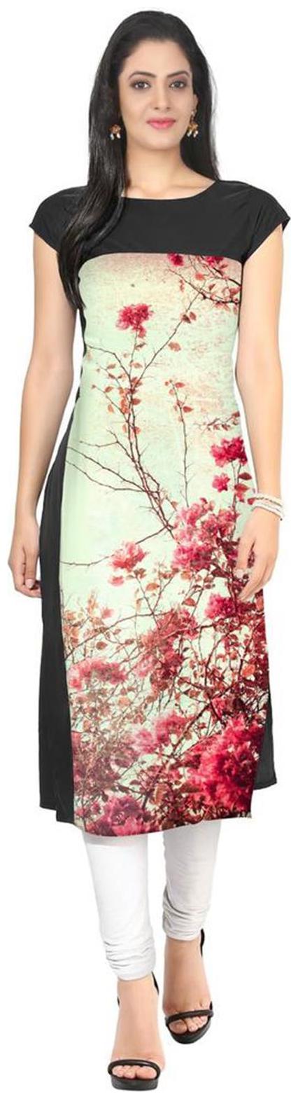 

ZIYAA Women Multi Printed Straight Kurti