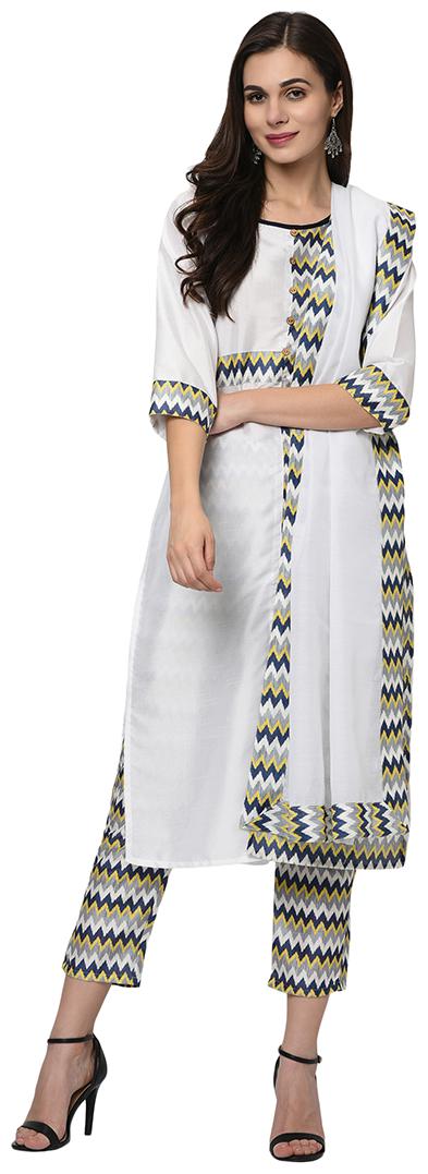 

ZIYAA Polyester Festival Suit Set Multi