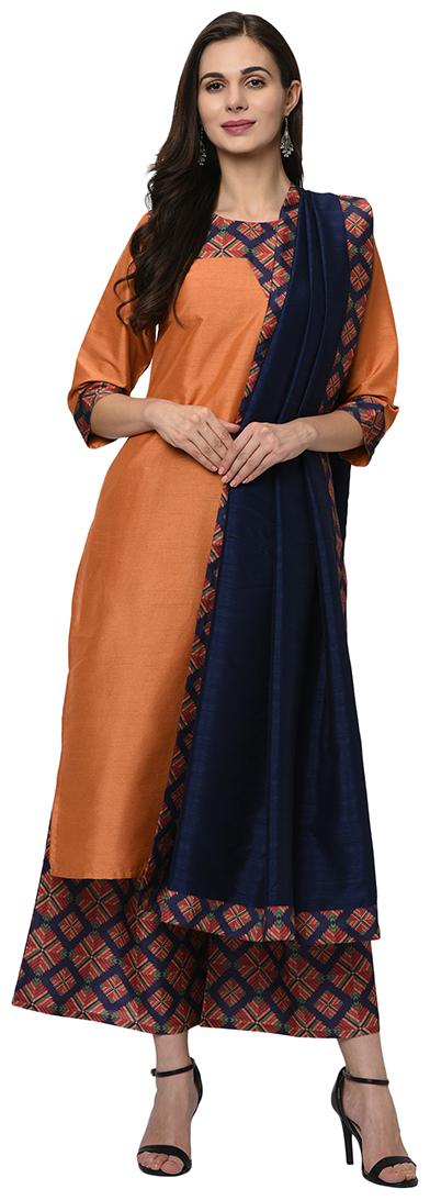

ZIYAA Polyester Festival Suit Set Multi
