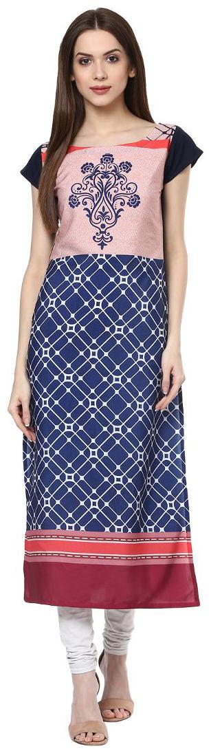 

ZIYAA Women Multi Printed Straight Kurti