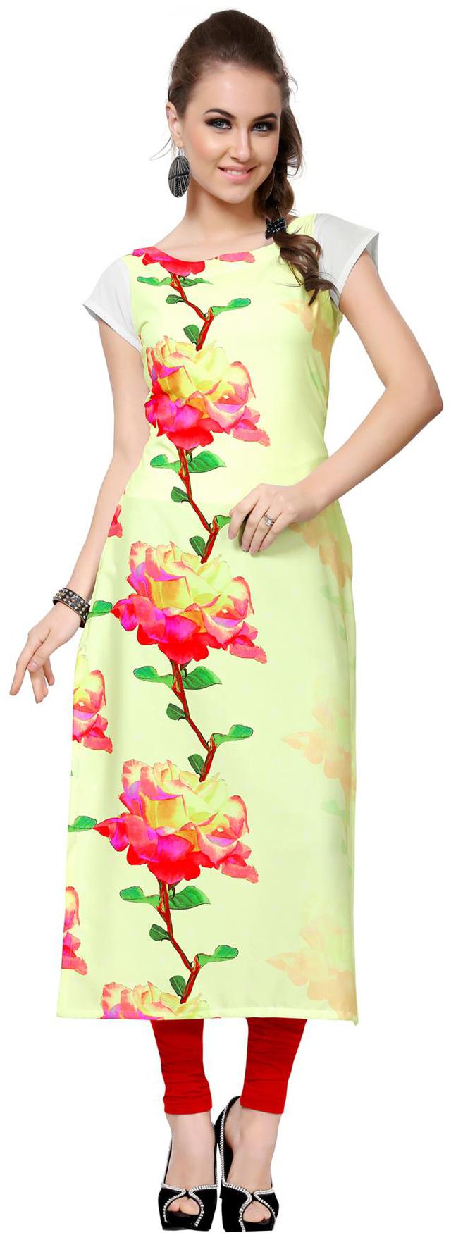 

ZIYAA Women Multi Printed Straight Kurta
