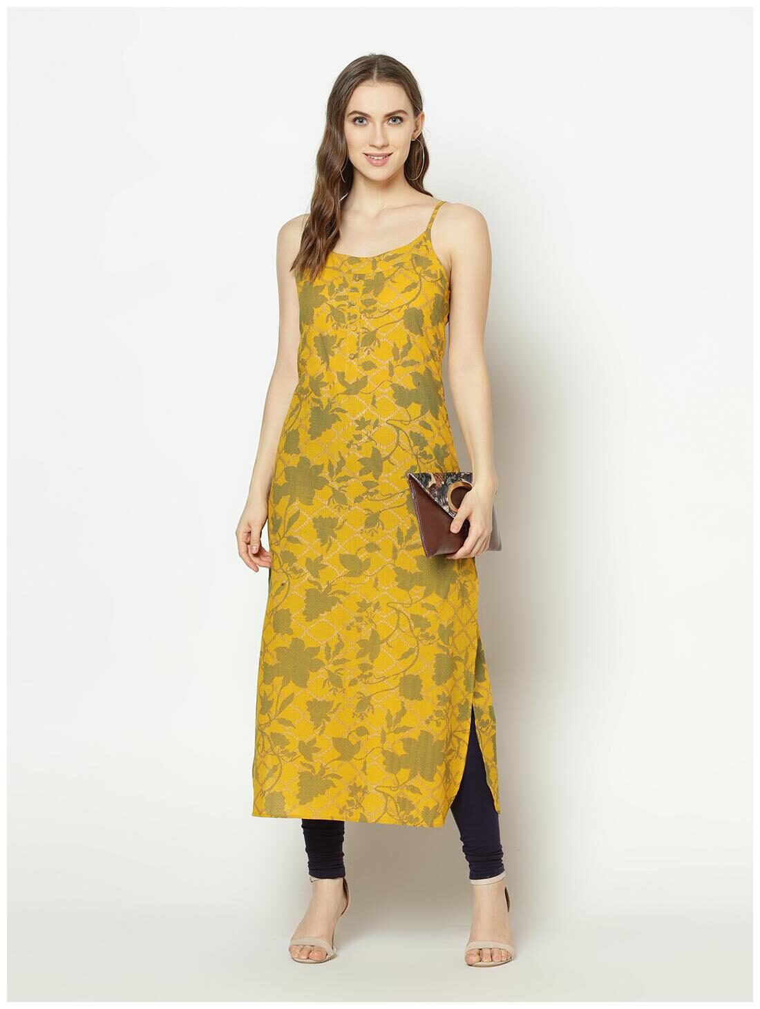 

ZNX Clothing Women Multi Floral Straight Kurta