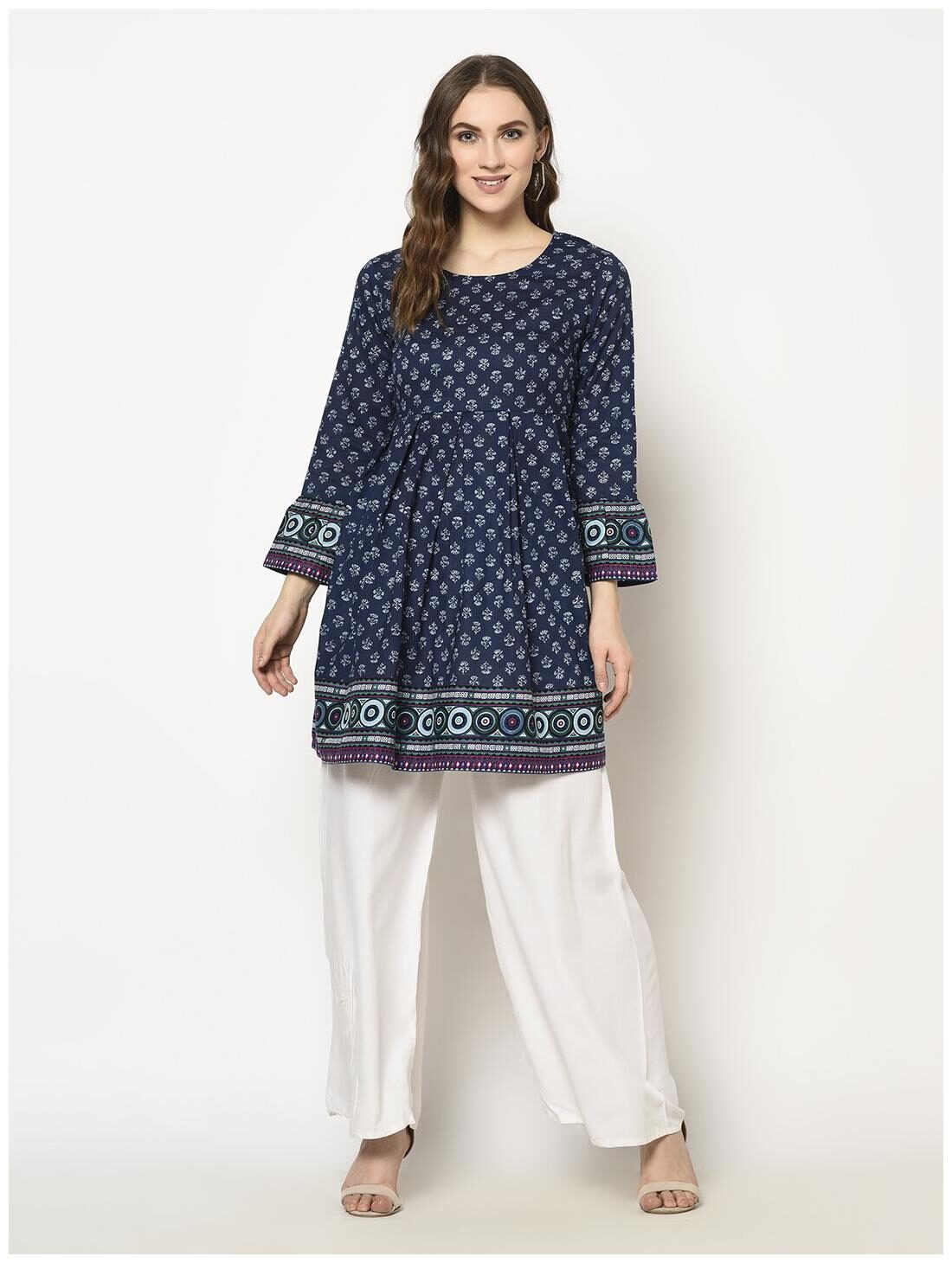 

ZNX Clothing Women Floral Regular tunic - Blue