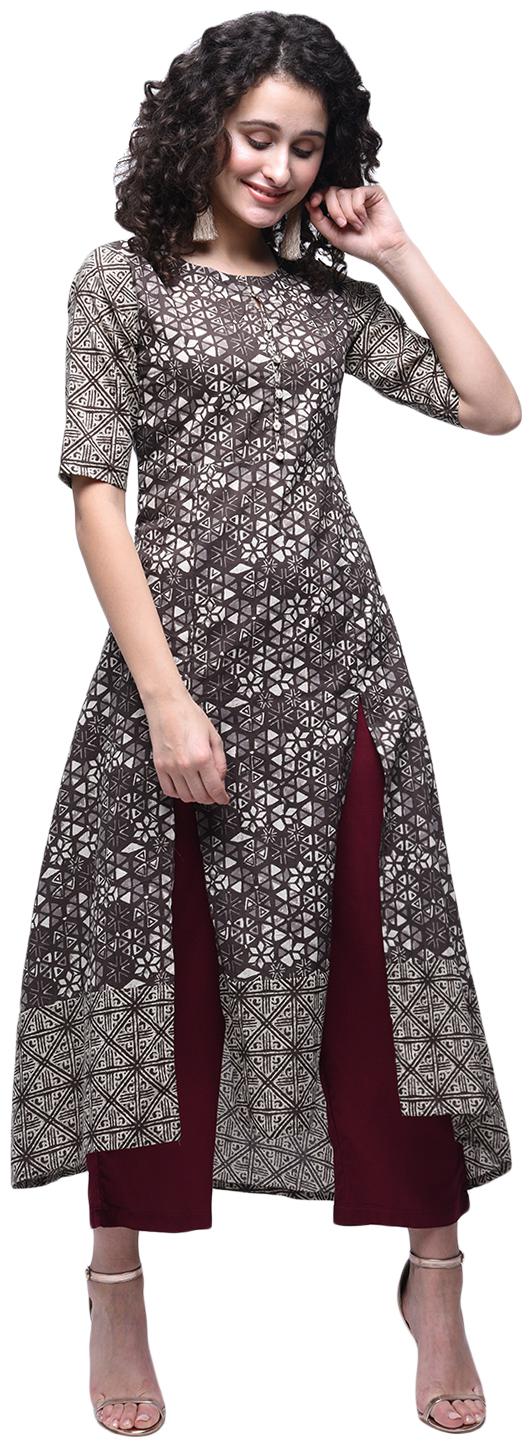 

Zoeyam s Women Multi Printed Anarkali Kurti