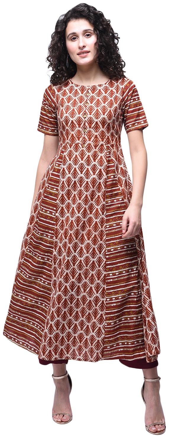 

Zoeyam s Women Multi Printed Anarkali Kurti