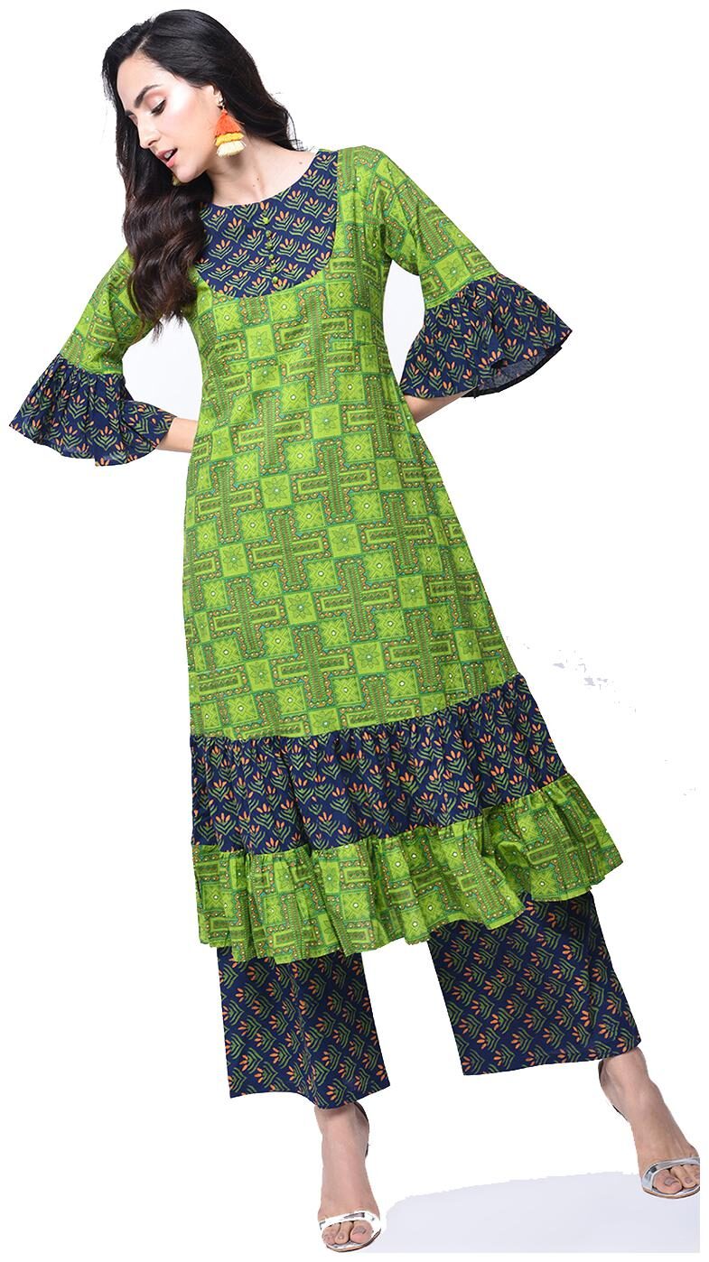 

Zoeyam s Women Multi Printed Anarkali Kurti