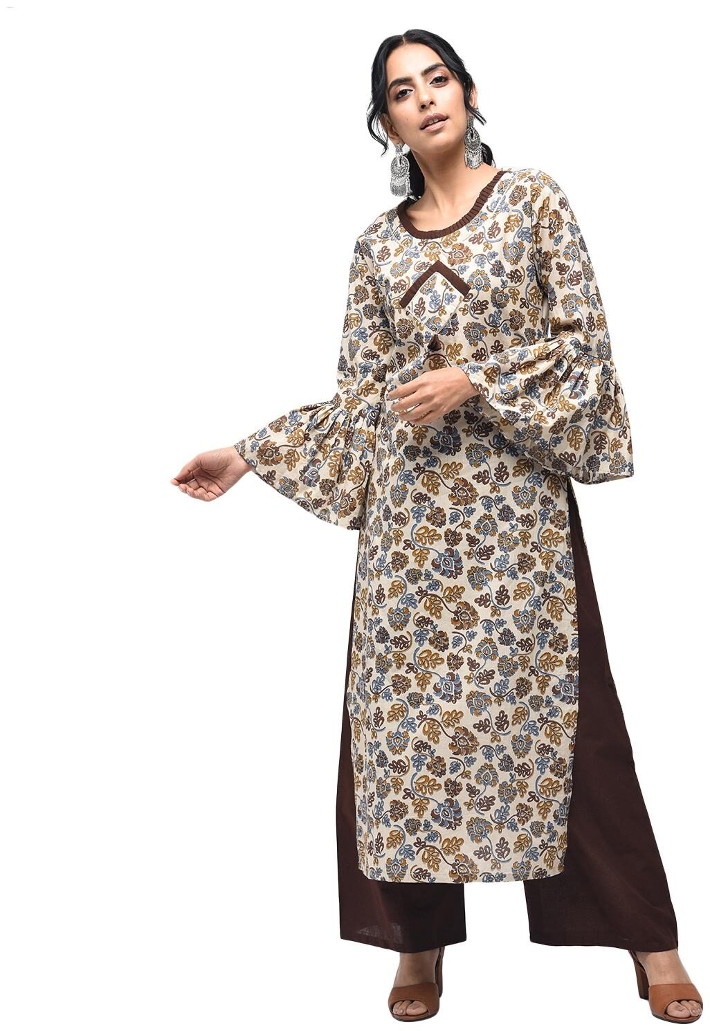 

Zoeyam s Women Multi Printed Straight Kurti