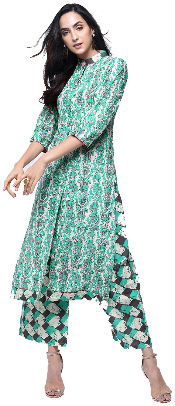 

Zoeyam s Women Multi Printed Straight Kurti