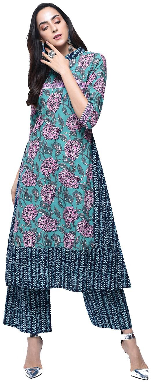 

Zoeyam s Women Multi Printed Anarkali Kurti