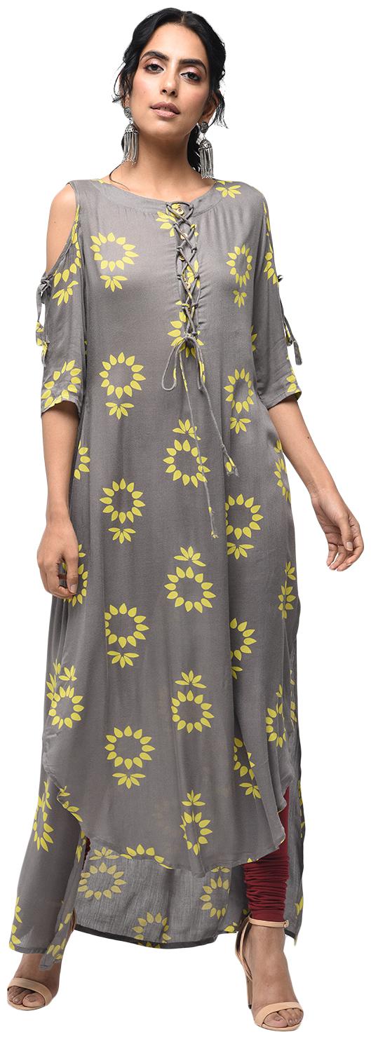 

Zoeyam s Women Multi Printed Anarkali Kurti