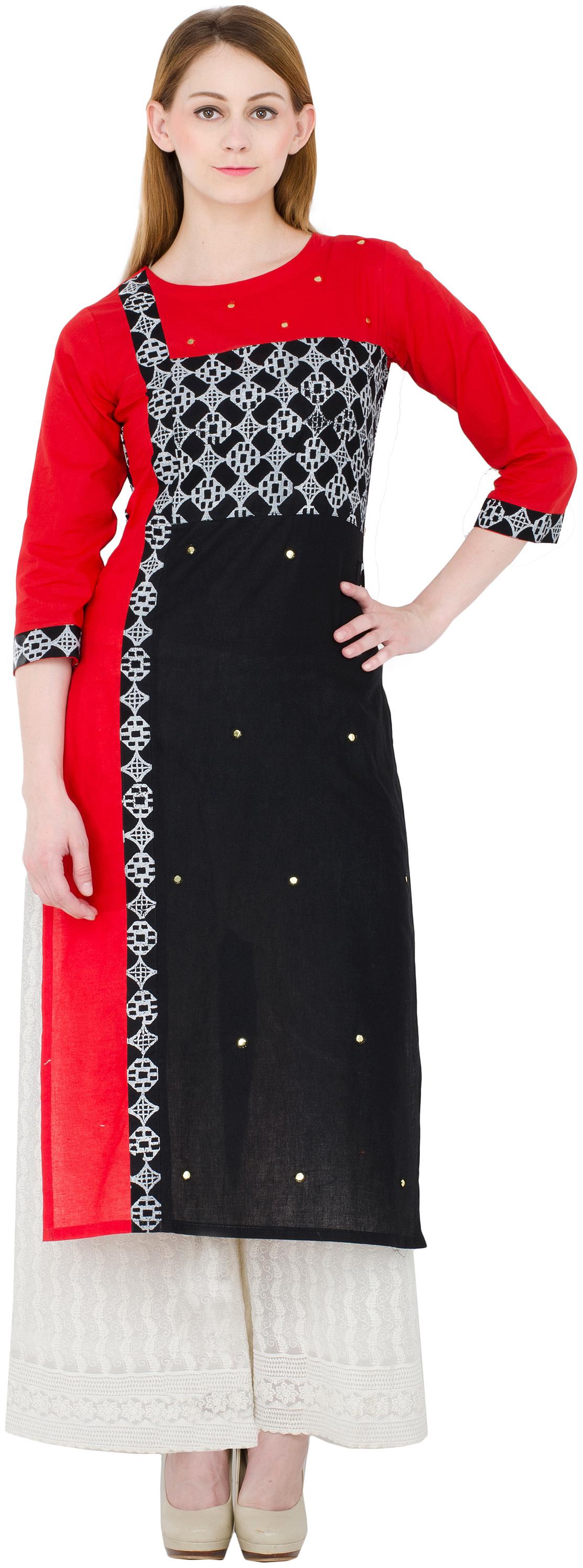 

Zoeyam s Women Multi Printed Straight Kurti