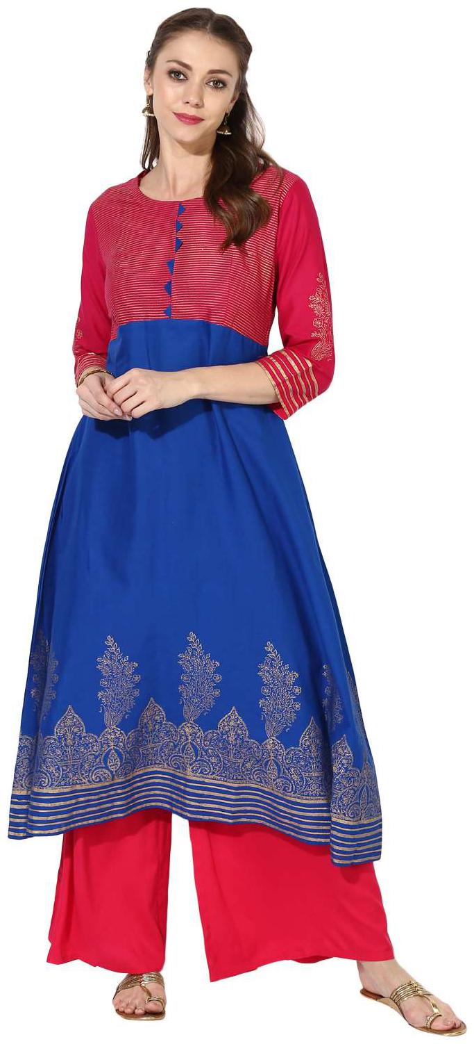 

Zoeyam s Women Multi Printed Anarkali Kurta