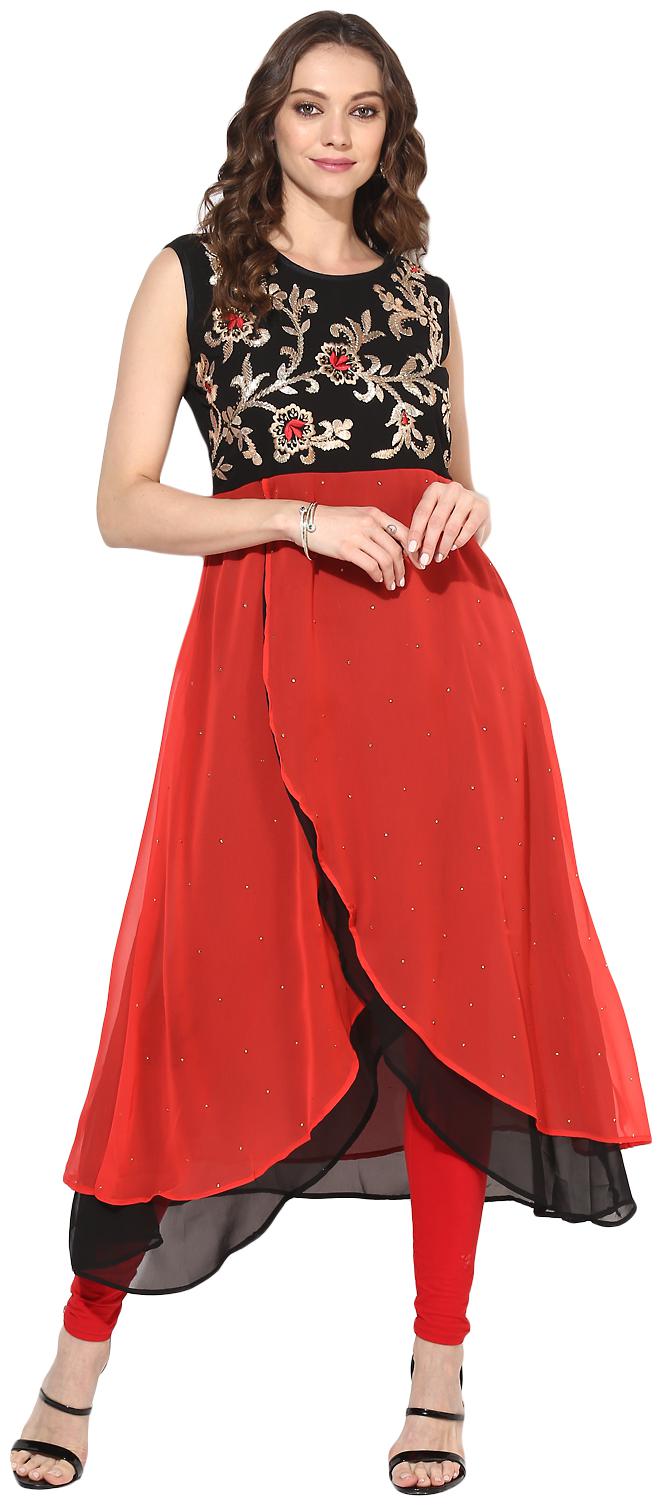 

Zoeyam s Women Multi Embroidered Anarkali Kurta