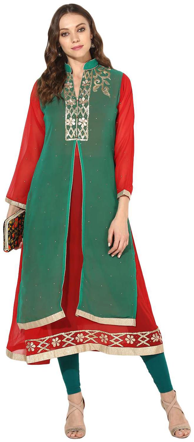 

Zoeyam s Women Multi Embroidered Anarkali Kurta