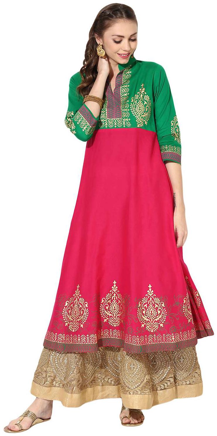 

Zoeyam s Women Multi Printed Anarkali Kurta