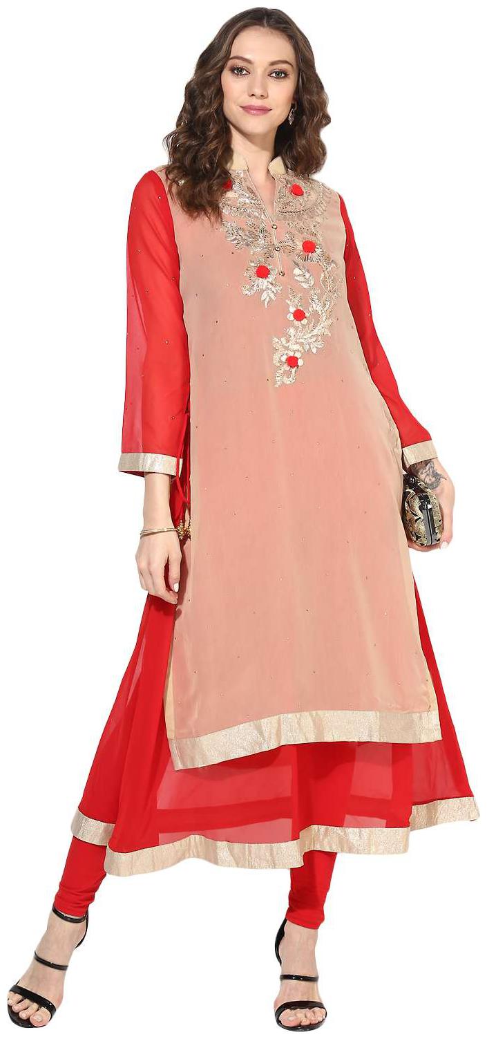 

Zoeyam s Women Multi Embroidered Anarkali Kurta