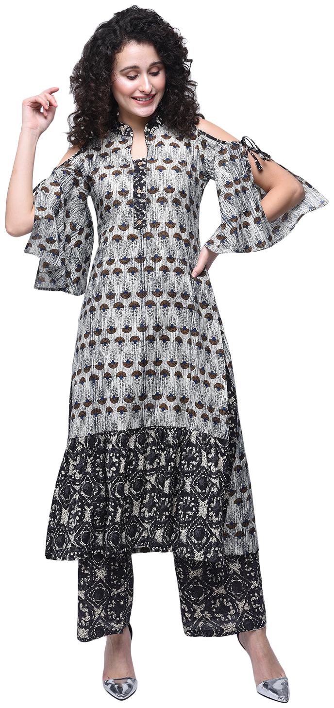 

Zoeyam s Women Multi Printed Straight Kurti