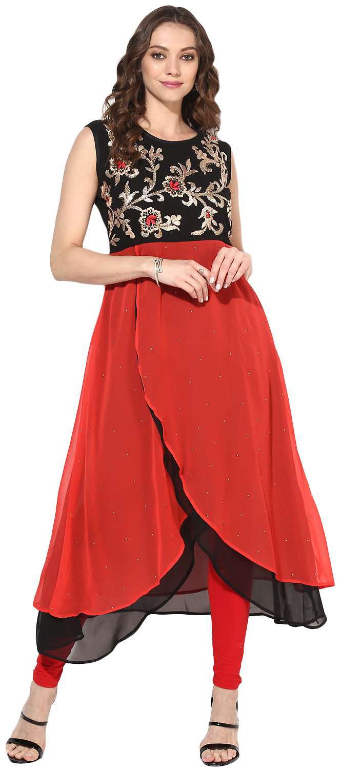 

Zoeyam s Women Multi Embroidered Anarkali Kurta