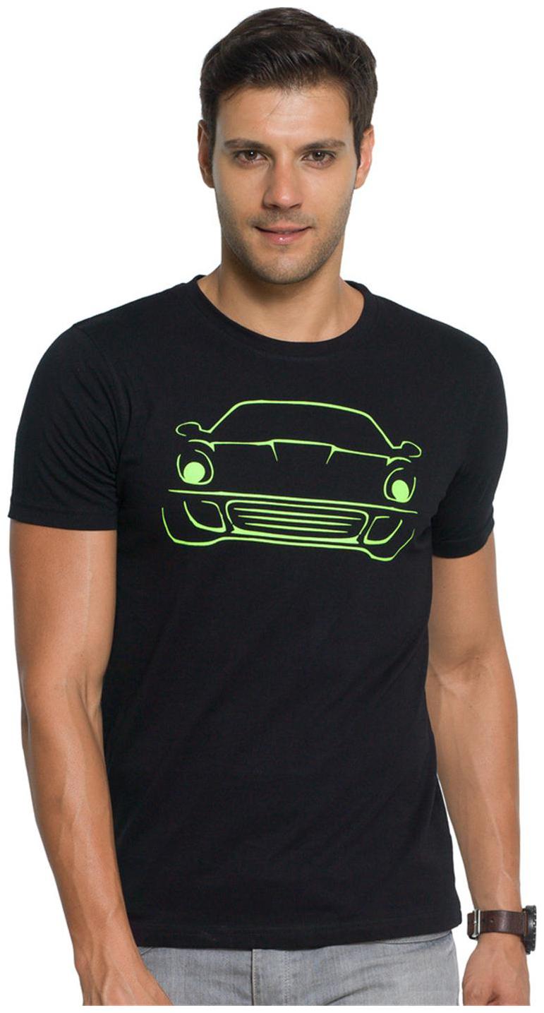 

ZORCHEE Men Black Regular fit Cotton Round neck T-Shirt - Pack Of 1