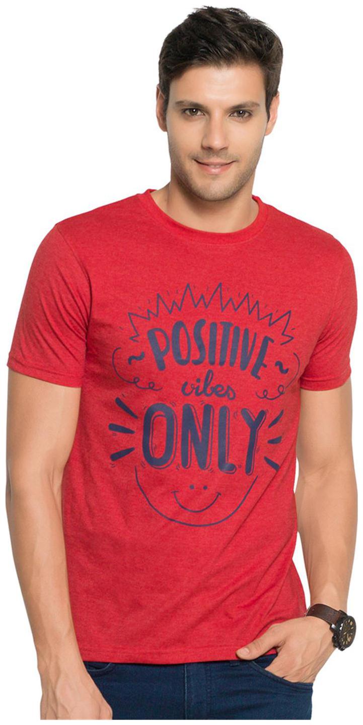 

ZORCHEE Men Red Regular fit Cotton Round neck T-Shirt - Pack Of 1