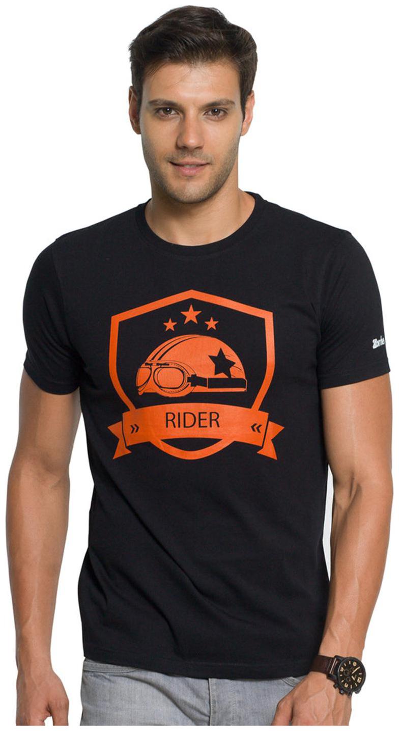 

ZORCHEE Men Black Regular fit Cotton Round neck T-Shirt - Pack Of 1