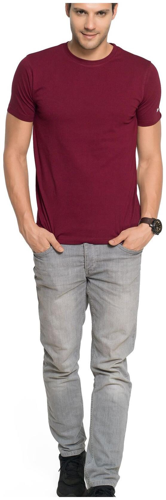 

ZORCHEE Men Red Loose fit Cotton Round neck T-Shirt - Pack Of 1