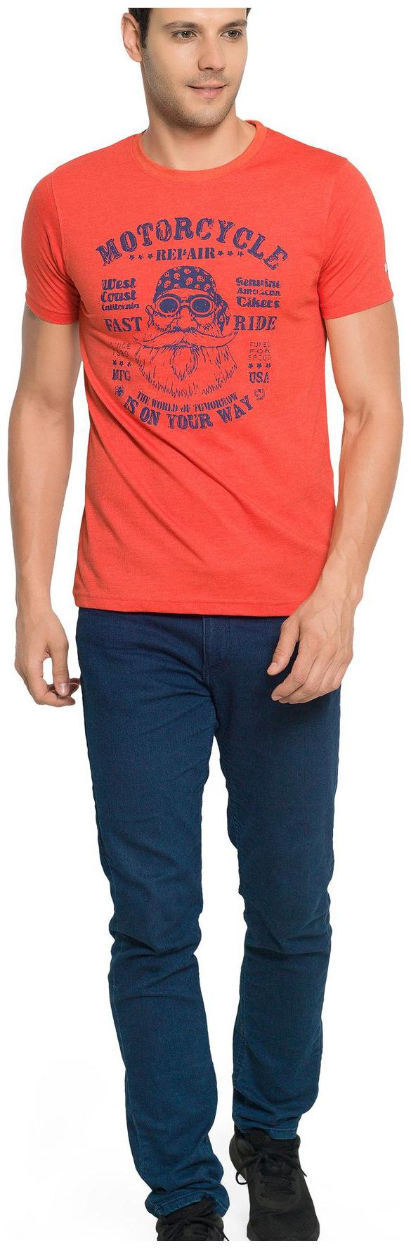

ZORCHEE Men Red Regular fit Cotton Round neck T-Shirt - Pack Of 1